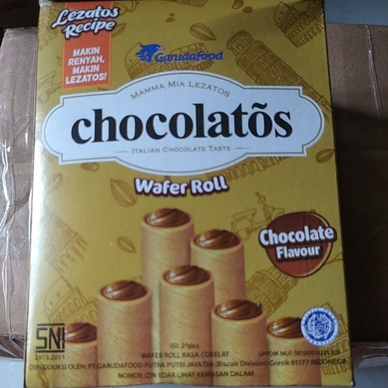 

CHOCOLATOS Wafer Roll isi 24pcs