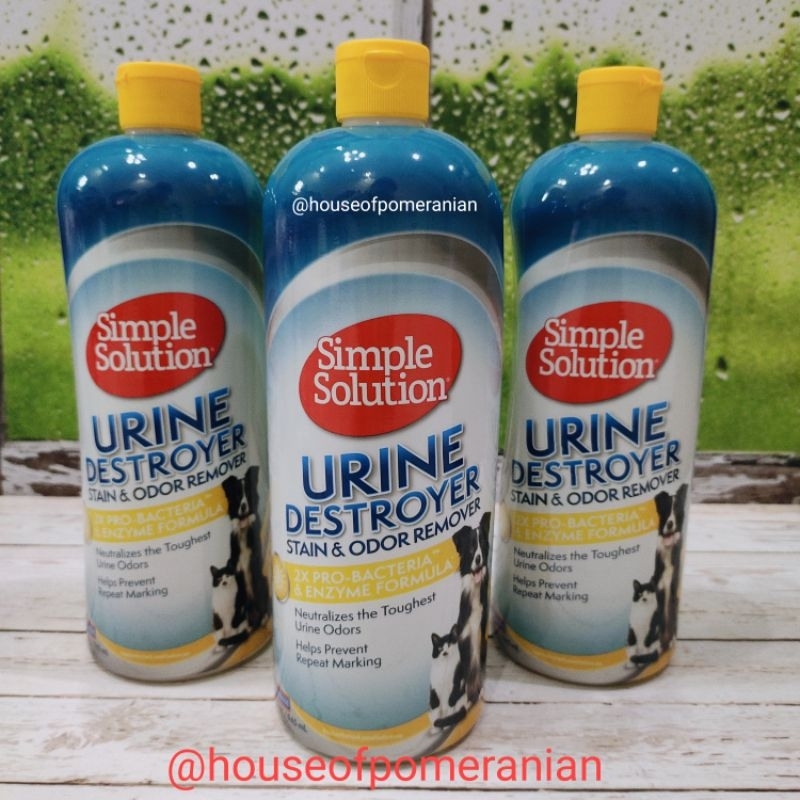 simple solution EXTREME URINE DESTROYER 945ml stain odor remover penghilang bau pesing anjing kucing