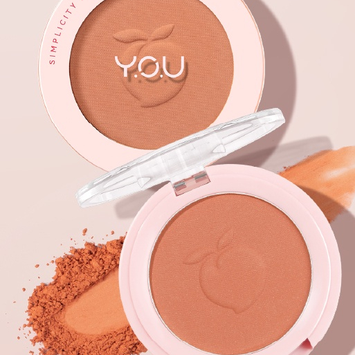 YOU Simplicity Flush Blush | Natural Face Cheek | Pigmented Powder Blush On ( YOU MAKEUPS OFFICIAL STORE )