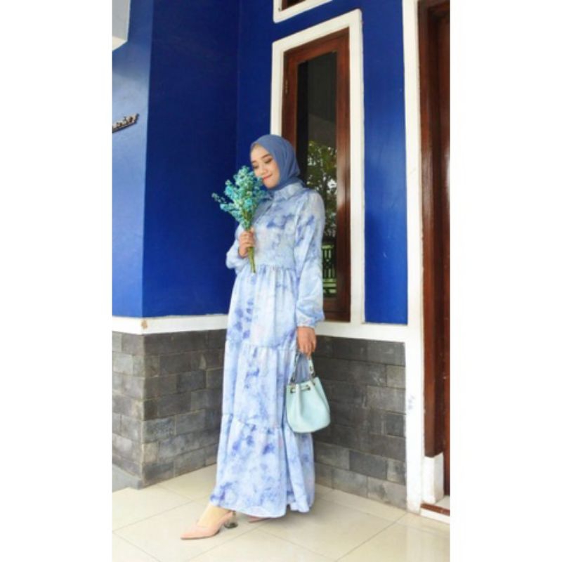 ANNISA SATIN DRESS GAMIS MUSLIM