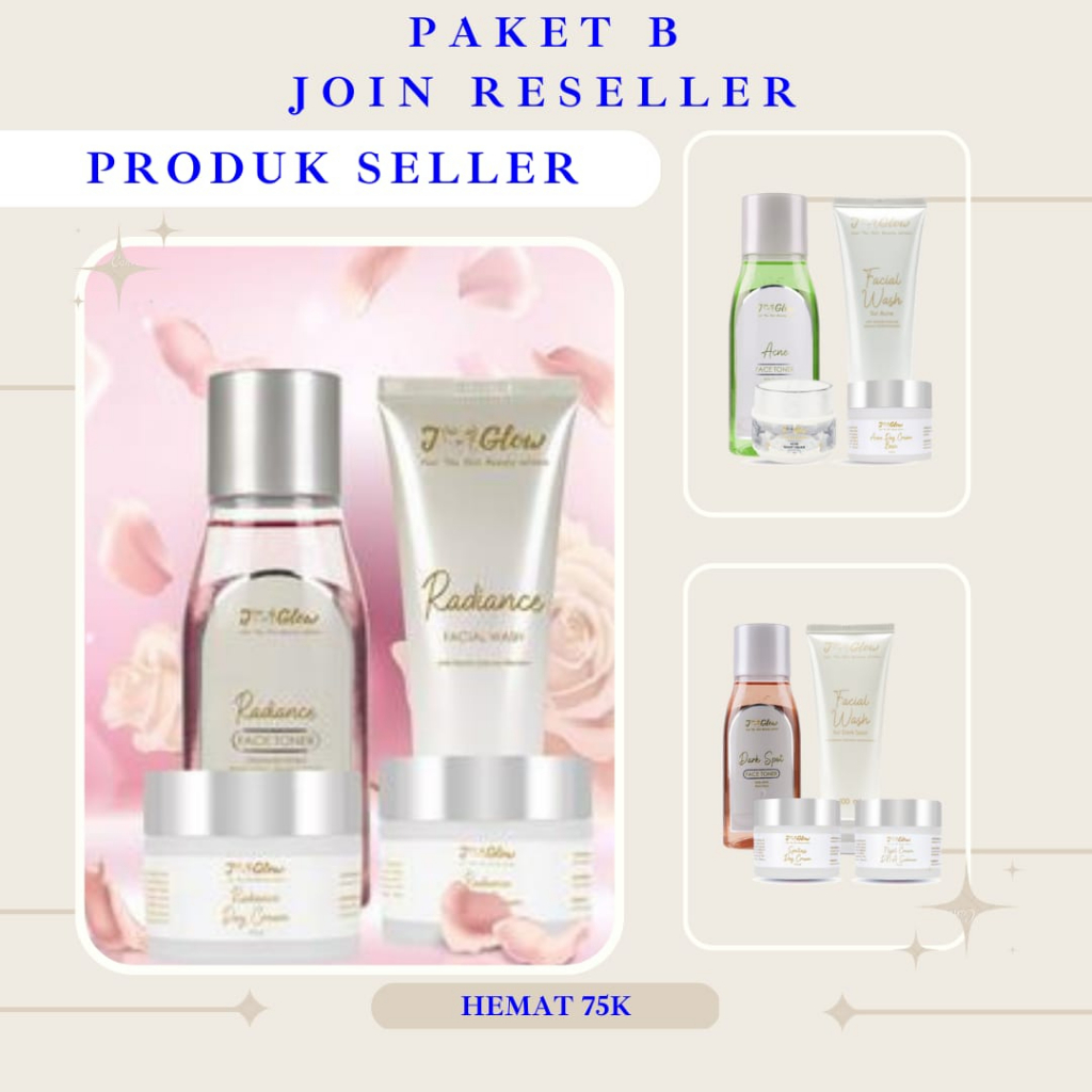 JGLOW Skincare paket hemat Join Reseller