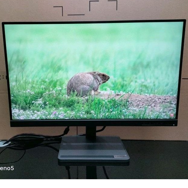 Monitor LED Lenovo 24 Inch, FHD, Frameless, HDMI, Keluaran Terbaru, Super Mulus, Murah