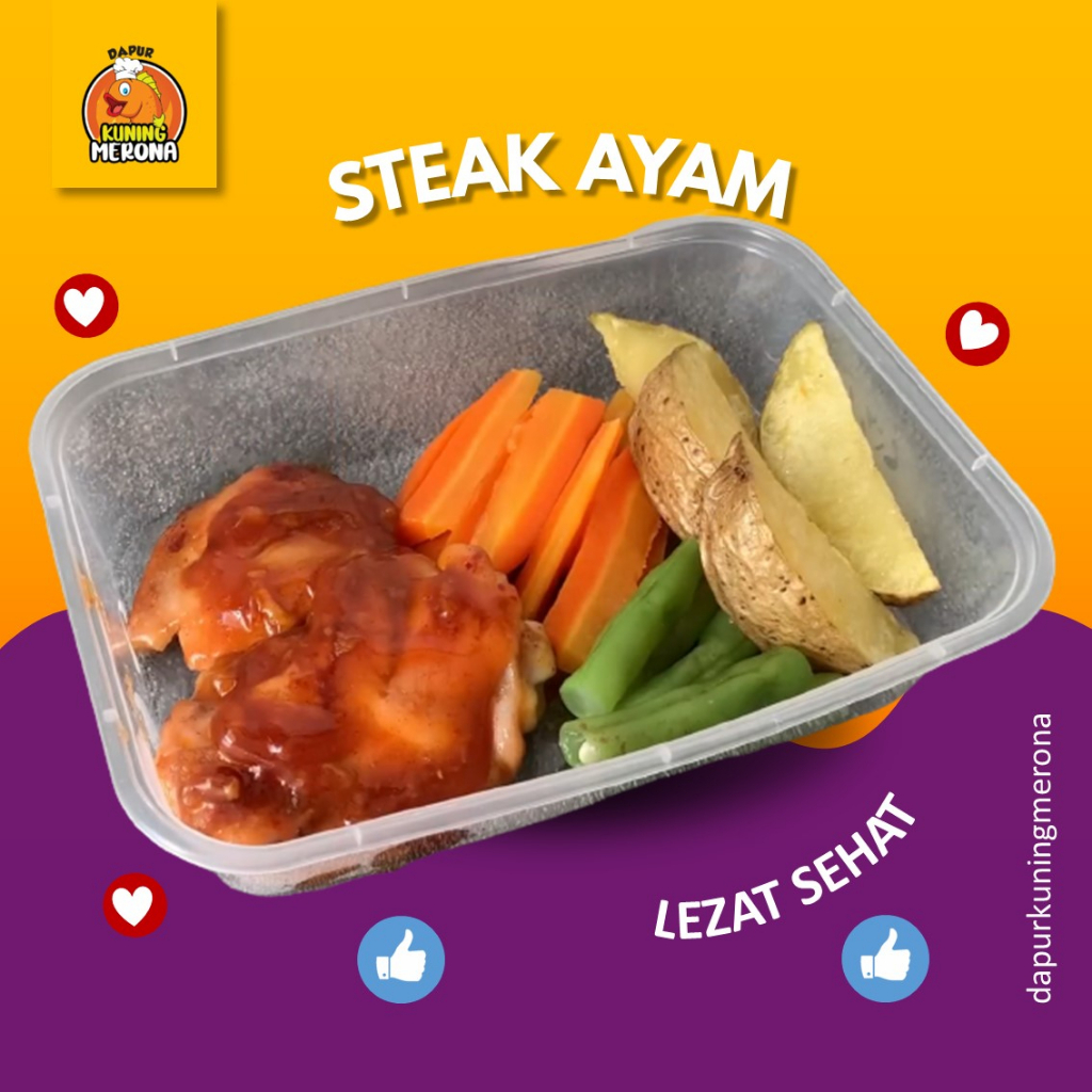 

Steak Daging Ayam Matang Siap Makan