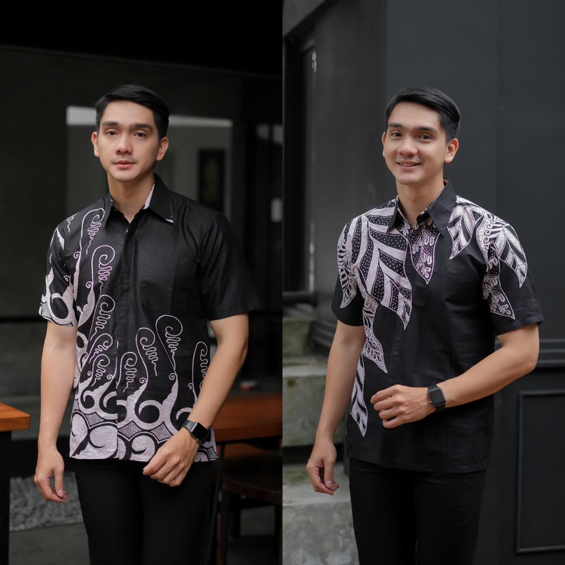 HEM DUONG KEMEJA PRIA BATIK LENGAN PENDEK KANTOR KEISHAN.ID