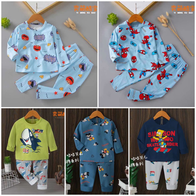 Piyama Anak Impor Lengan Panjang Ku bao Boy 12