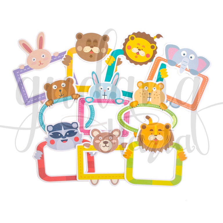 Memo Cute Frame Memopad Bentuk Pigora Hewan Lucu Scrapbook GH 301007