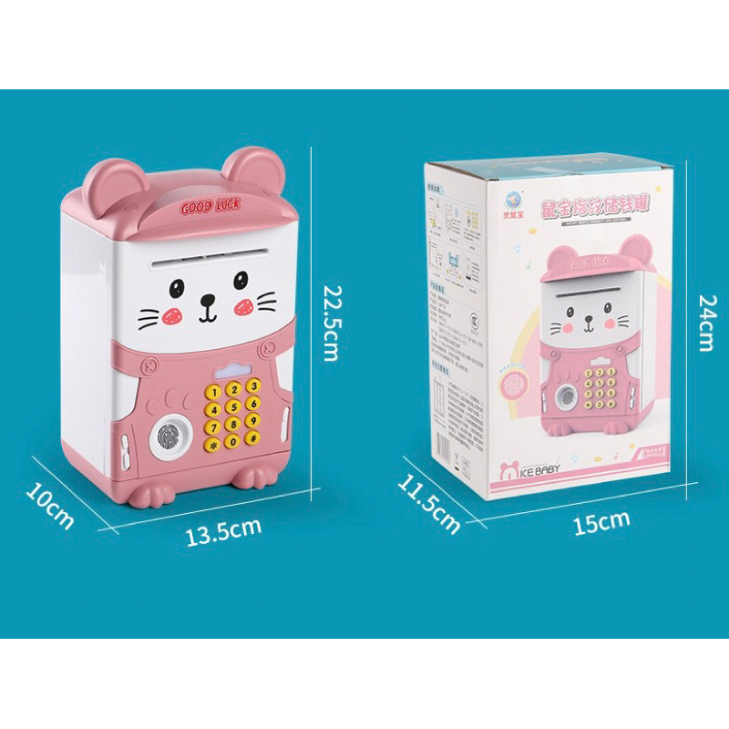 READY STOK CELENGAN ATM electric otomatis automatic simpan elektrik / tabungan tempat nabung hadiah ulangtahun anak perempuan laki laki tk paud sd mainan edukasi anak