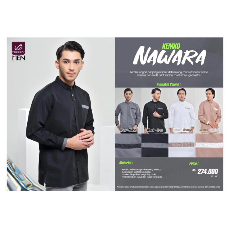 Kemko Nawara Lengan Panjang Ori Rabbani