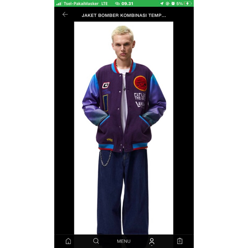 ZARA JACKET VARSITY ORIGINAL