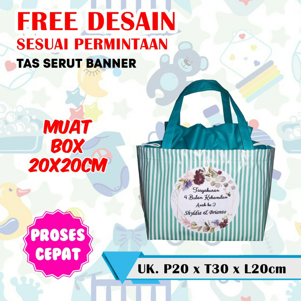 TAS SERUT SOUVENIR 4 BULAN KEHAMILAN/GOODIE BAG 7 BULAN KEHAMILAN