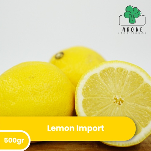 

Lemon Import [3 - 4 pcs/500 gr] - Buah ABOVE