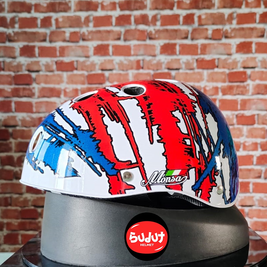 HELM SEPEDA DEWASA MOTIF SEPEDA LIPAT BMX MODEL BATOK HELM MURAH