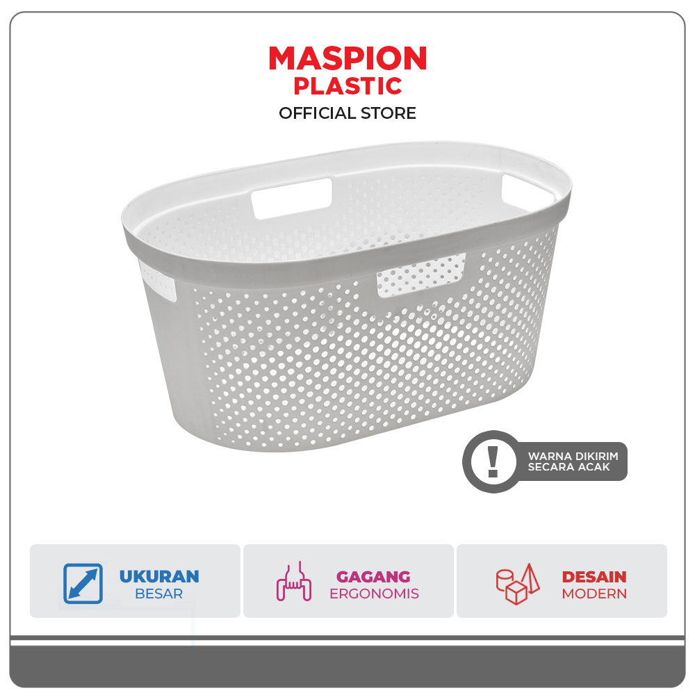Maspion Keranjang Baju Plastik Pakaian Hana Basket