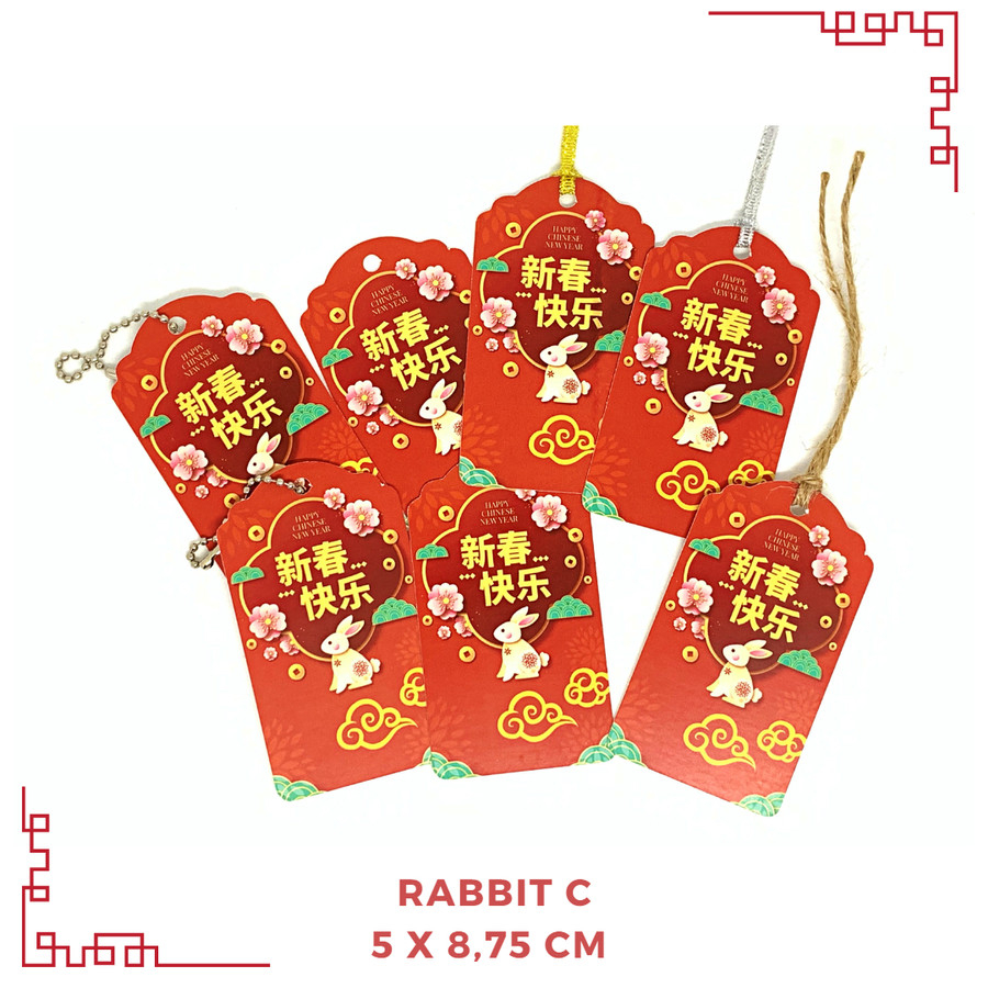 

Gift Tag / Hang Tag Hampers Parcel Imlek Chinese New Year 5 x 8,75 cm