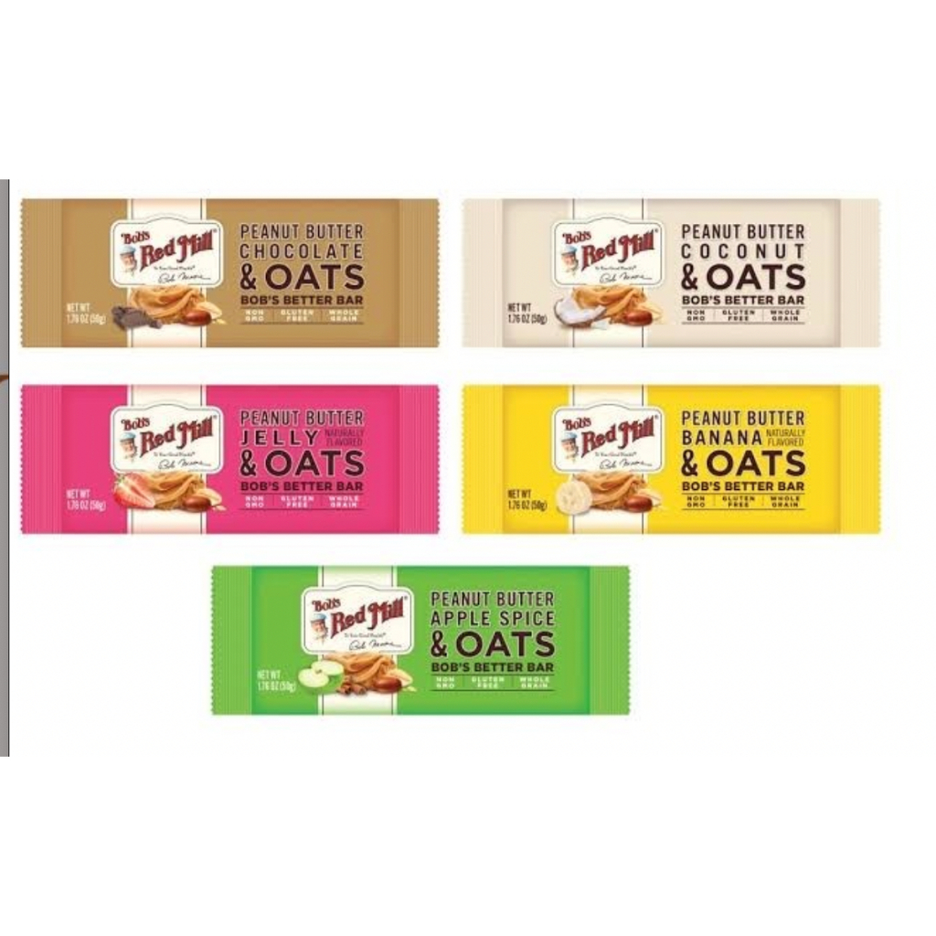 

BOB's RED MILL Peanut Oat Snack Bar - NON GMO - gluten free - nondairy