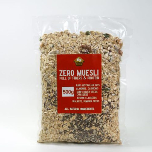 

ZERO MUESLI Full of Fibers dan Protein