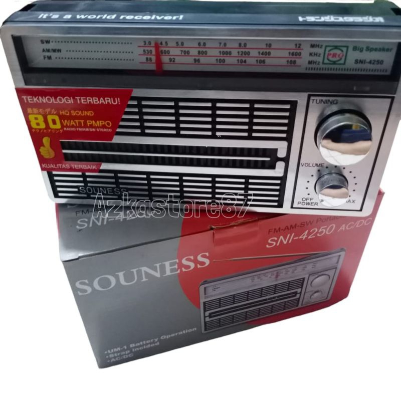 RB RADIO SOUNESS 4250 Radio international radio jadul