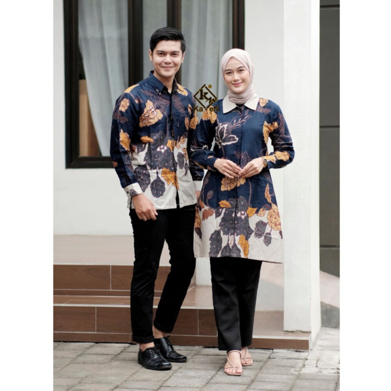 Baju Batik Couple Pasangan Terbaru Remaja Batik Sarimbit Couple Modern Premium Atasan Batik Couple T