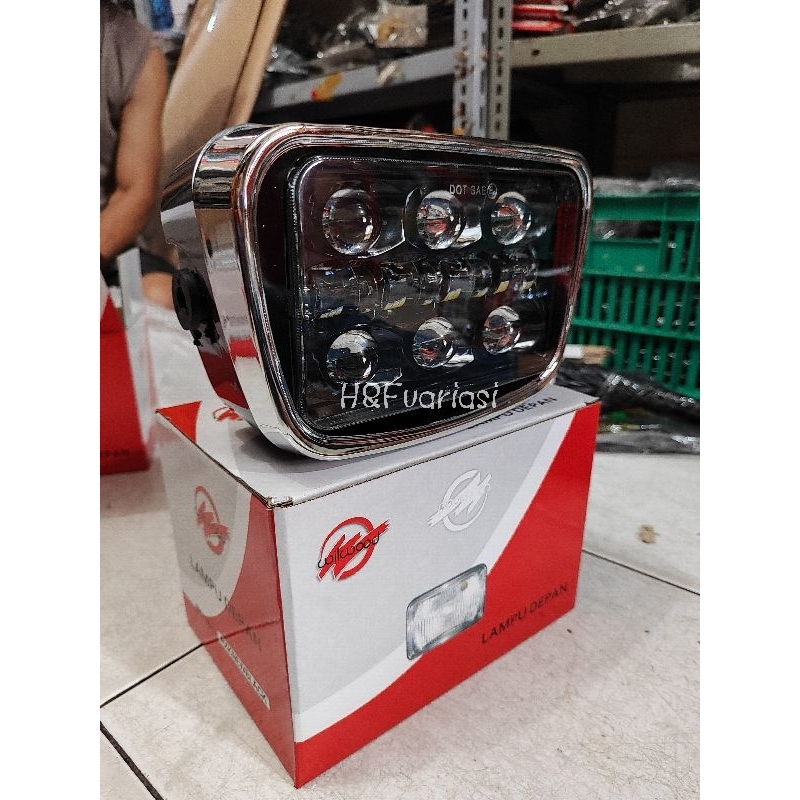 Lampu Depan Daymaker Oval Set Batok Rx King New Rx King Lama Oval