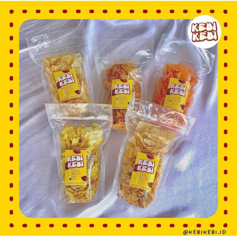 

KERIPIK SINGKONG/UBI PONTIANAK KEBI KEBI 250gr ALL VARIANT