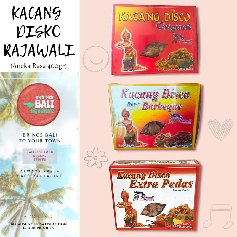 

Kacang Disco Bali Rajawali (Aneka Rasa) (400gr)