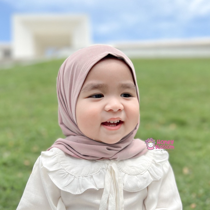 HONEYBLOSSOM hijab bayi / hijab bayi perempuan 6 12 bulan zahra