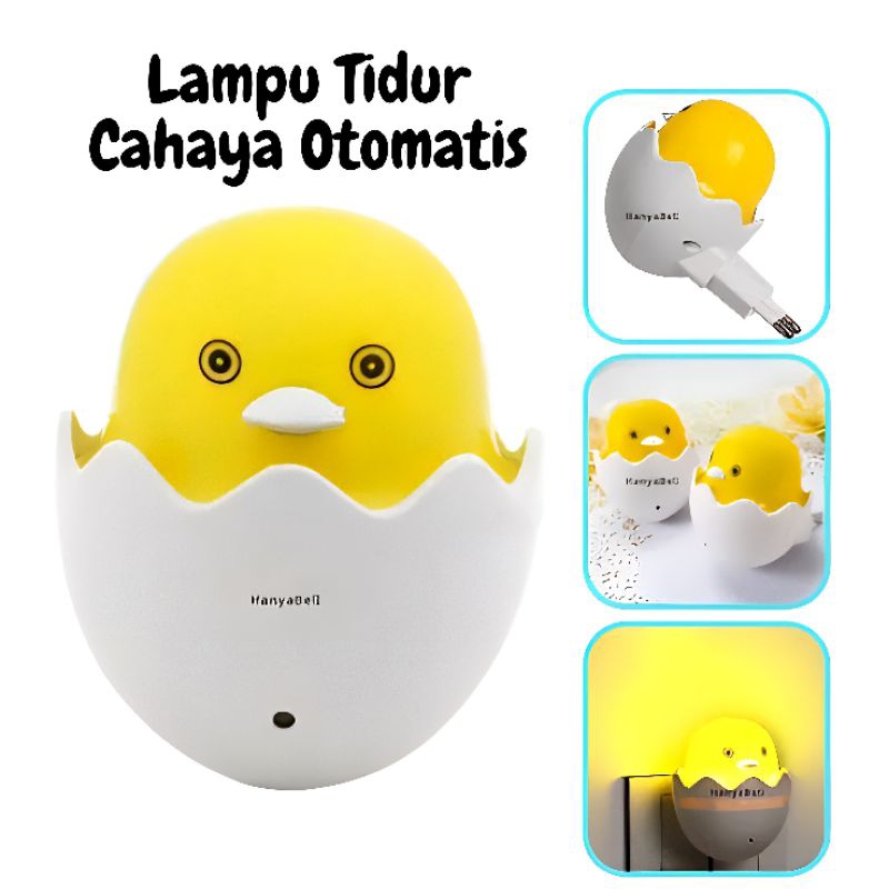 Lampu Tidur LED Sensor Cahaya Otomatis nyala Saat Gelap