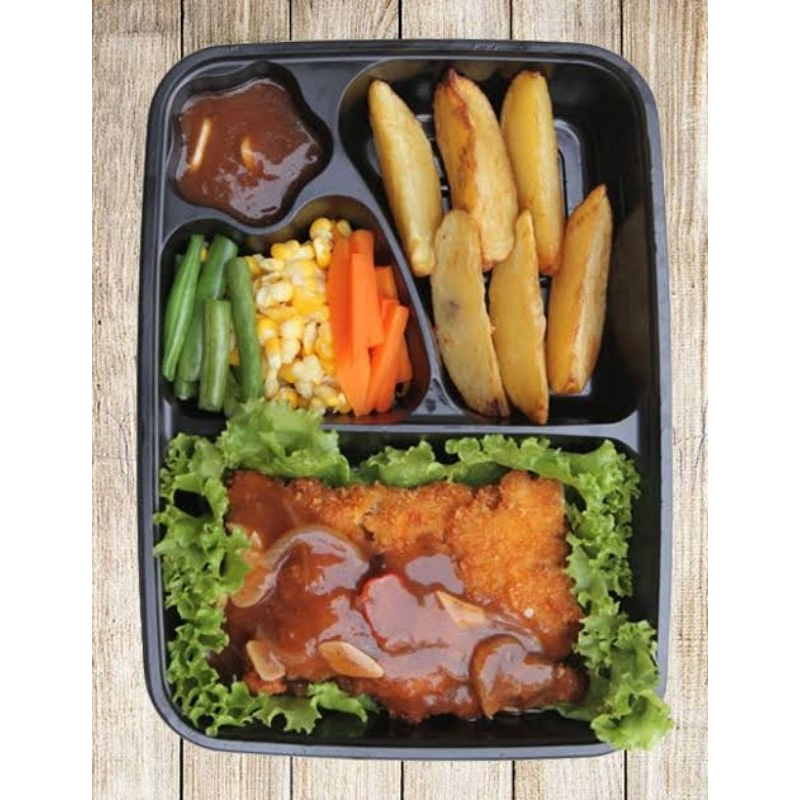 

Nasi Bento Chicken Steak Termurah Halal