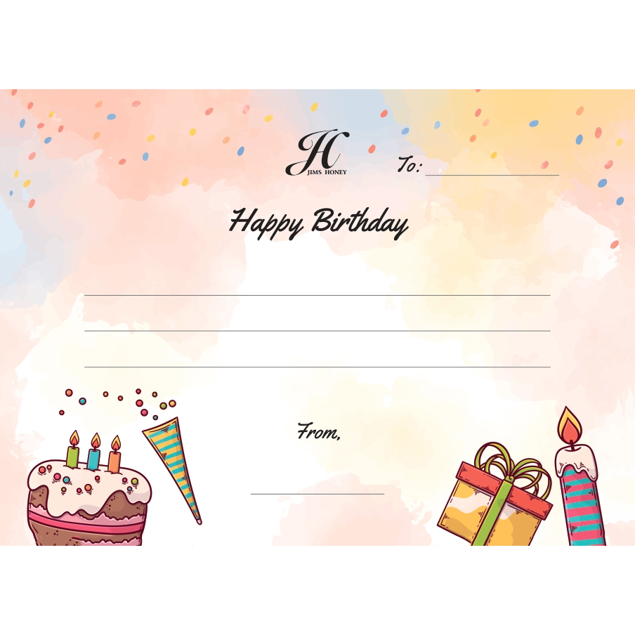 GREETING CARD JIMS HONEY