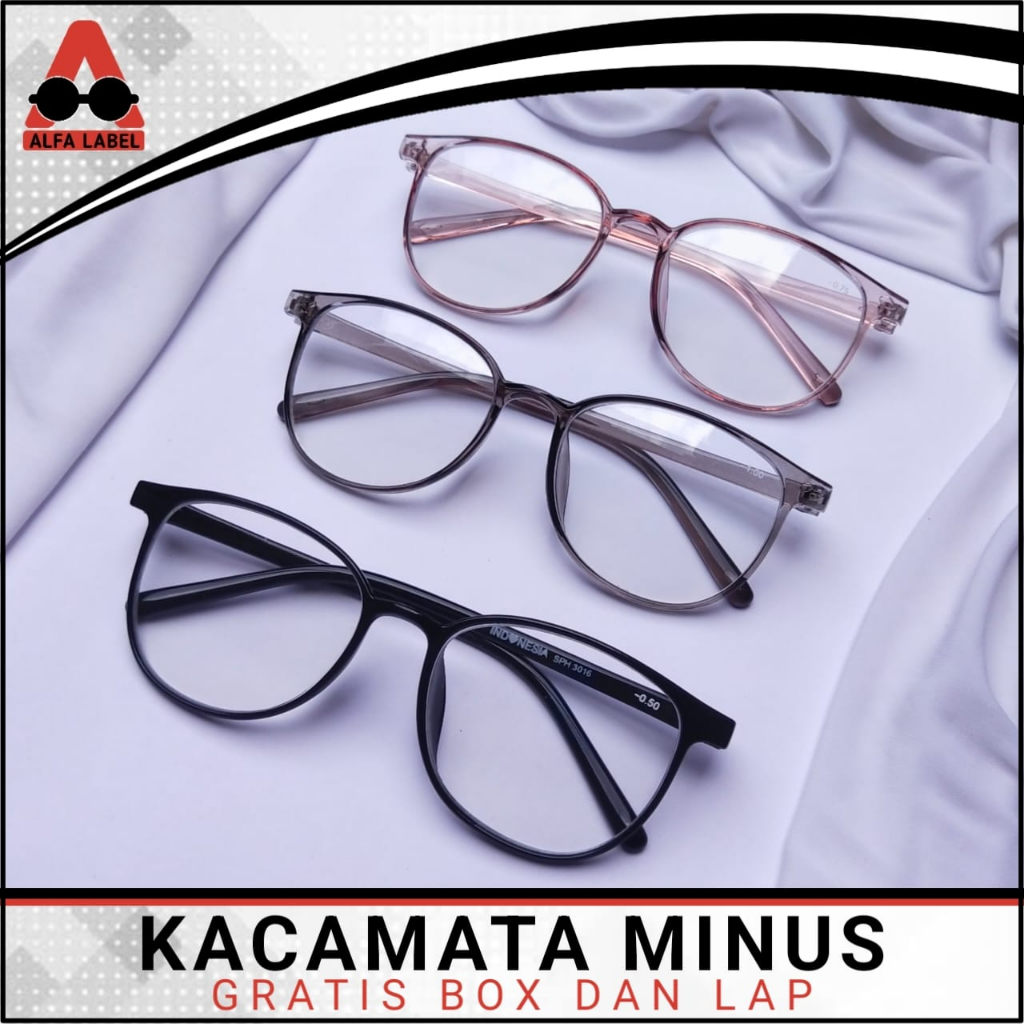 OPTIK NEW KACAMATA MINUS JARAK JAUH UNISEX - Lensa Optik UKURAN -0.50 S/D -4.00 TERMURAH