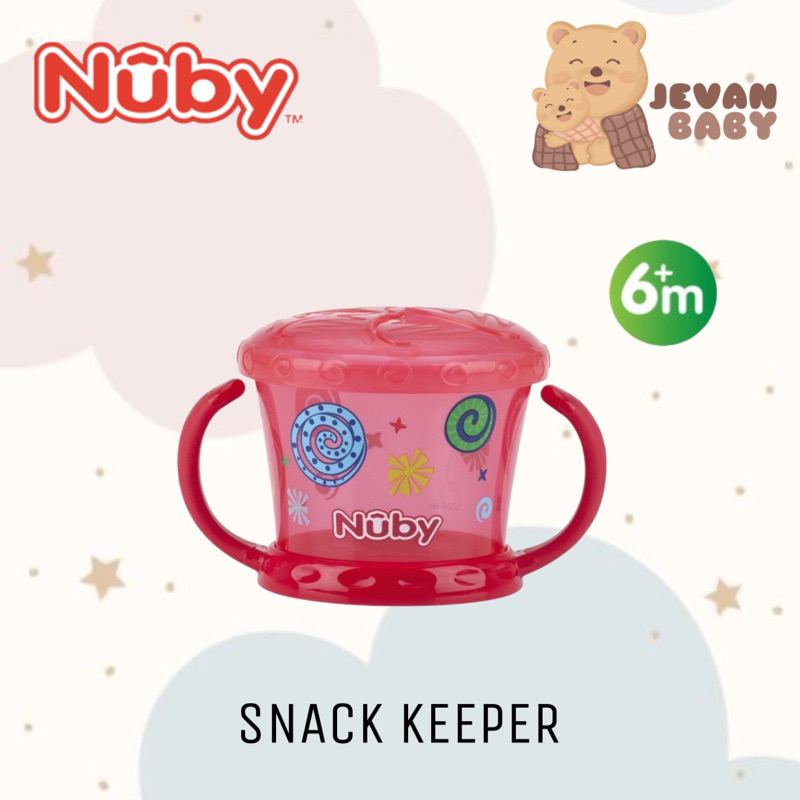 Nuby Snack Keeper / Wadah Penyimpanan Snack (Red)
