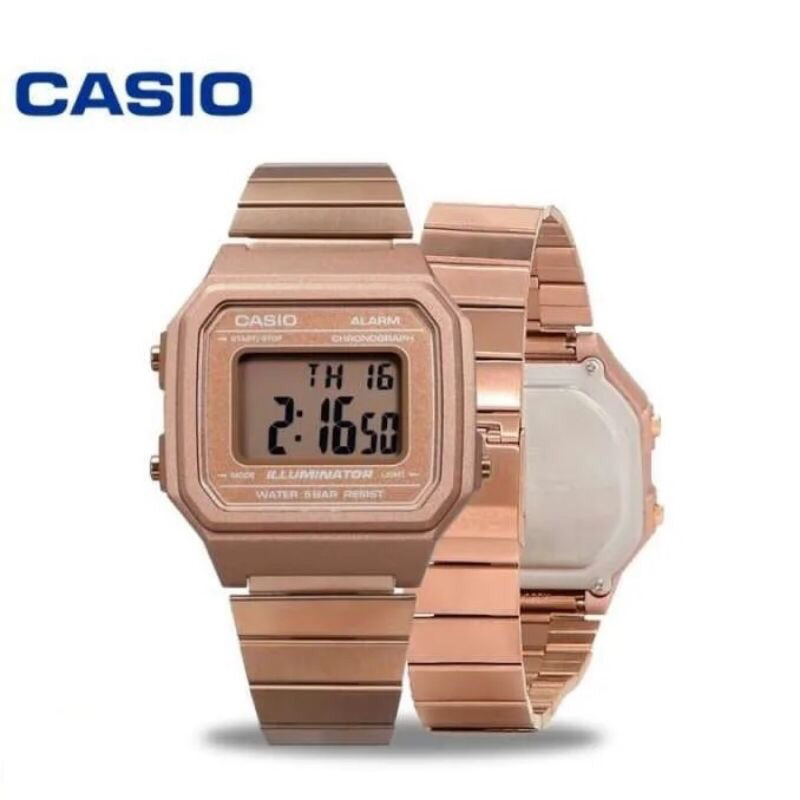 Casio Original B650WB-1B / B-650WB-1B Jam Tangan Pria Stainless Hitam ORIGINAL GARANSI RESMI