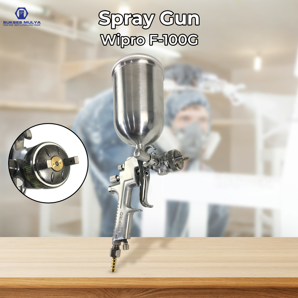 Spray Gun Tabung Atas Wipro F100 G