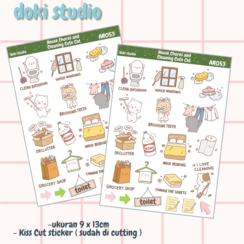 

[DOKI] Stiker Dekorasi Lucu / Sticker Journal / Stiker Aesthetic Memo Sticky Notes Journal Scrapbook Planner