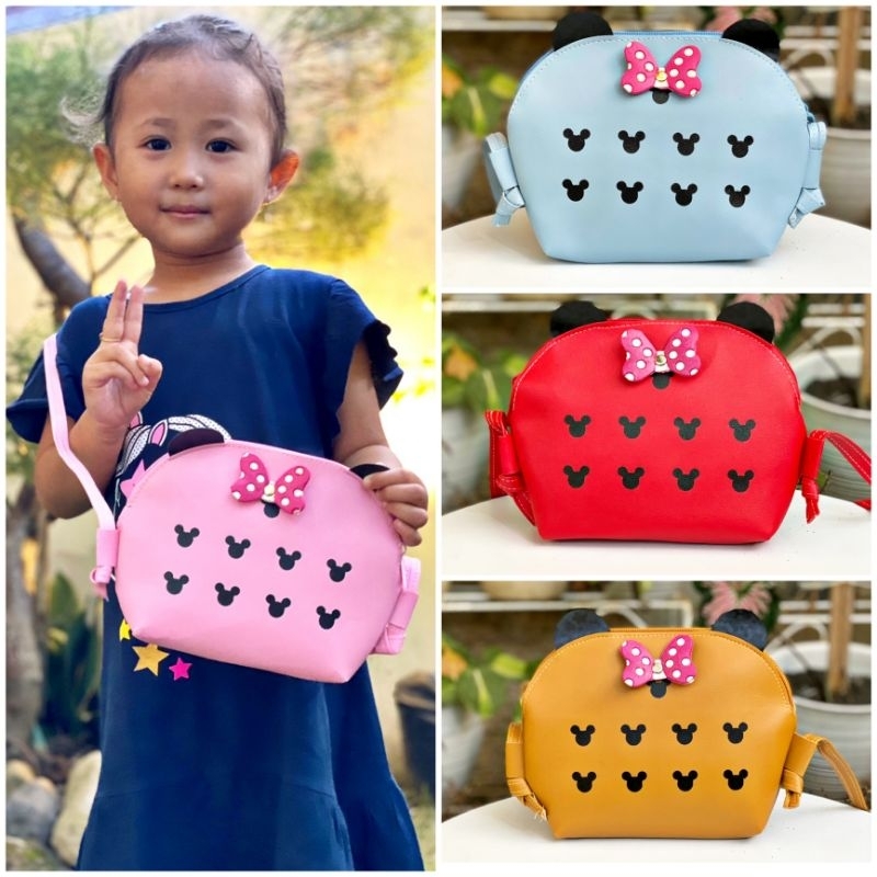 Tas Selempang Anak Pita Pink22 x 15