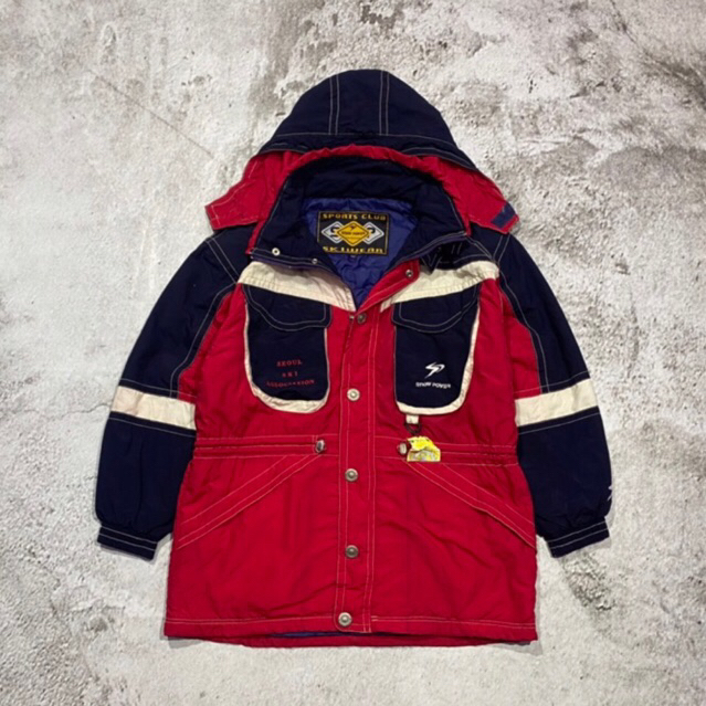Snow power vintage snowboard ski jacket second thrift