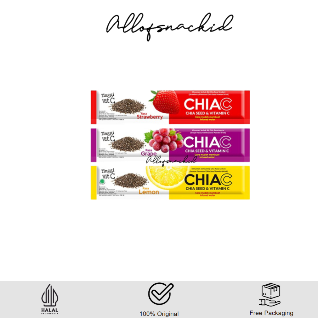 ChiaC - Chia Seed & Vitamin C - Selasih - Sachet