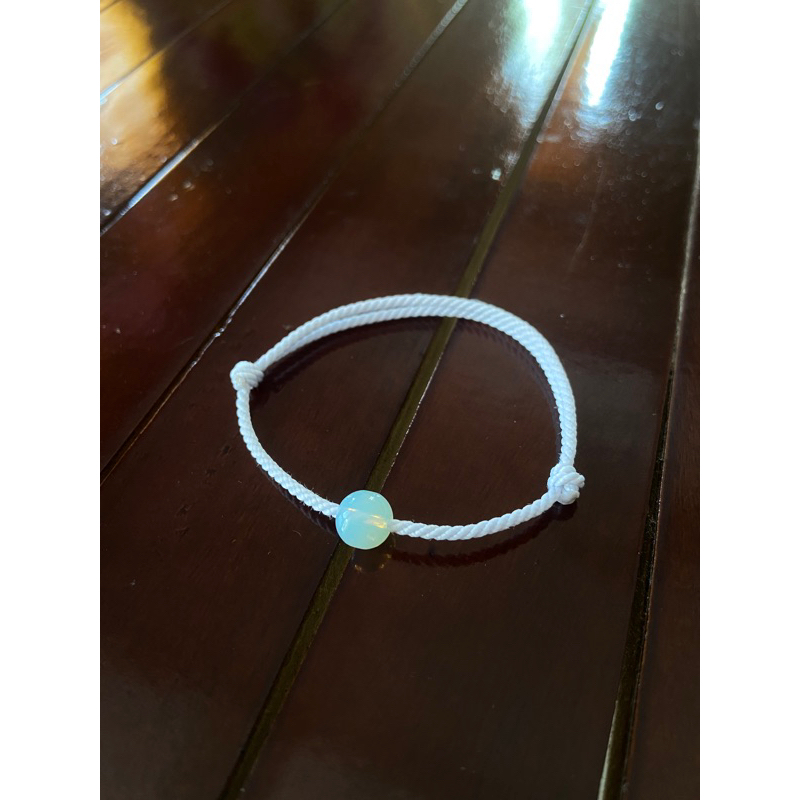 Gelang Tali Putih Batu Moonstone