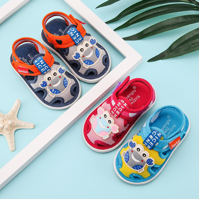 Sandal Anak Baby Bayi Prewalker Shoes Bunyi Cit Cit Cit/ Baby Prewalker shoes Boy and Girl / Sepatu Bayi Bunyi Laki Laki Perempuan / Sandal Anak Belajar Jalan Tapak Bunyi Ringan Anti SLip