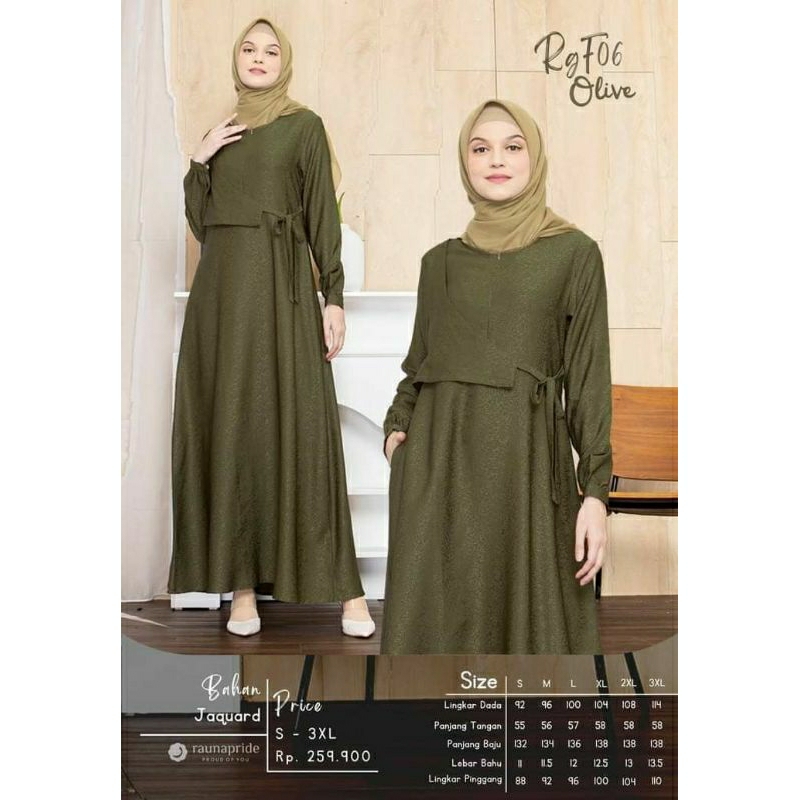 Gamis Rauna RGF 06 Olive