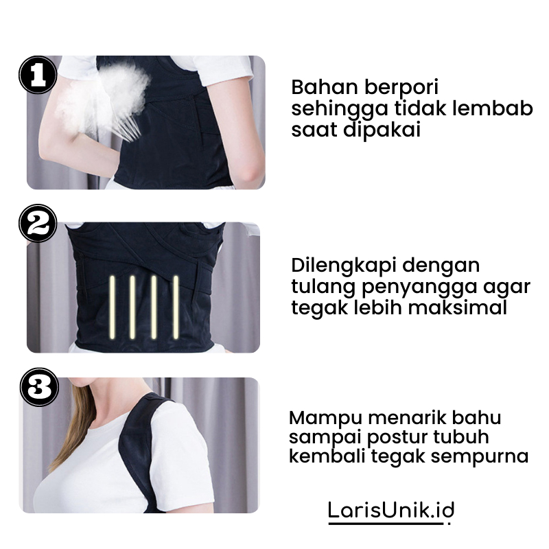 Sabuk Penyangga Punggung Babaka Back Support Belt Alat Terapi Punggung Sabuk Terapi