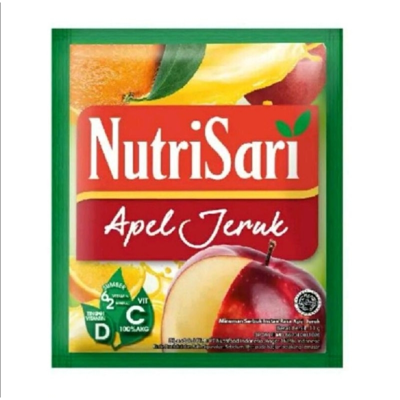 

Nutrisari Apel Jeruk Renceng 10 Sachet