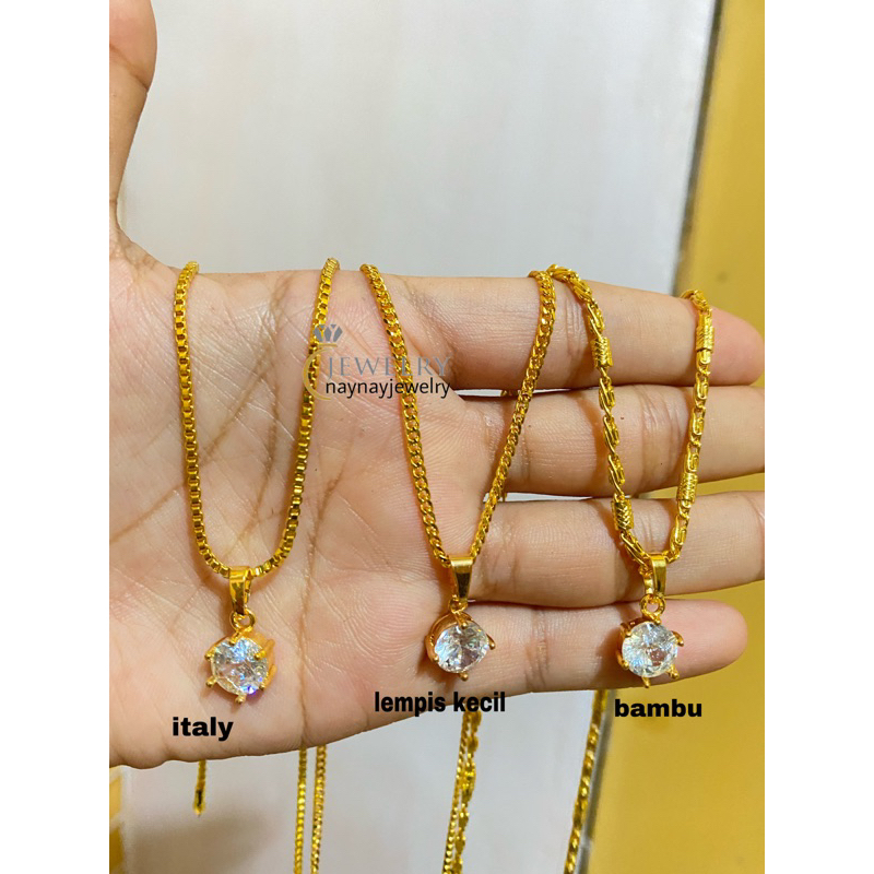 Kalung Koin Warna 24k / Lapis emas 24k real pict permata1