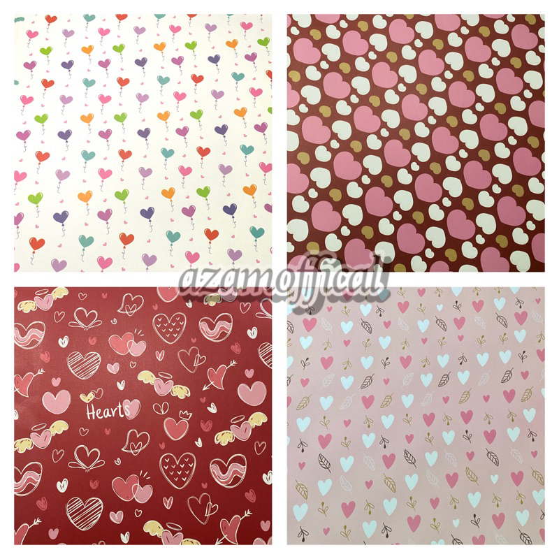 

KERTAS KADO SANSAN WAWA 1 LEMBAR MOTIF LOVE HATI SOUVENIR