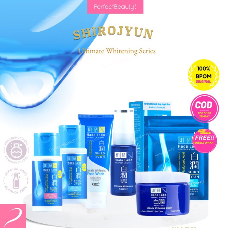 Hada Labo Shirojyun Ultimate Whitening [Lotion/Milk/Cream/Essence/FaceWash/Mask]