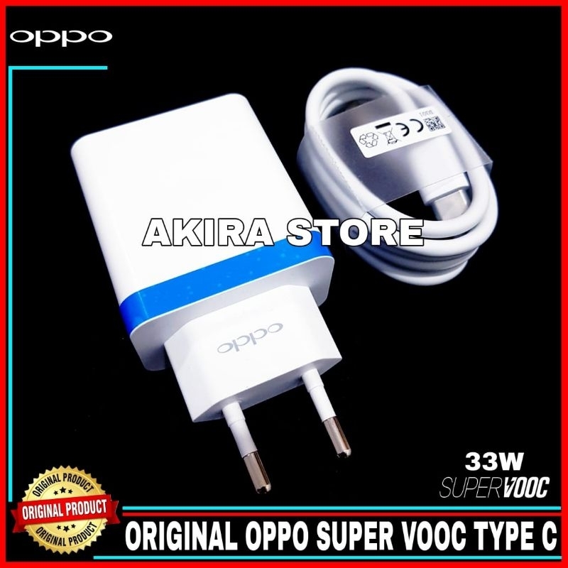 Charger Oppo Reno 7 7 Z 5G SUPER VOOC ORIGINAL 100% 33 Watt Type C