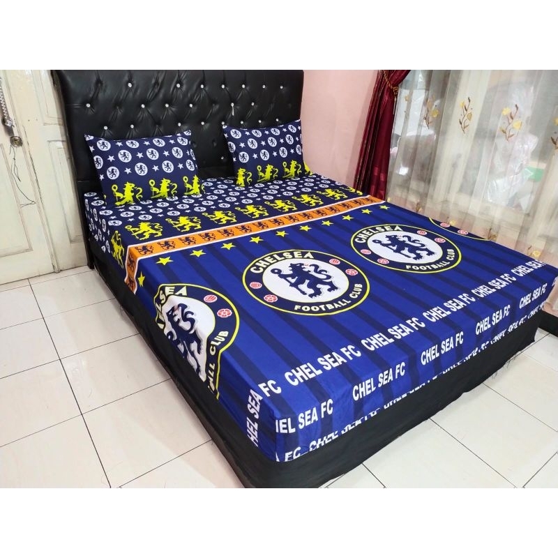 Sprei 180x200 Kasur Nomor 1 King Size Seprai Homemade Motif Karakter Aesthetic Bahan Katun Adem Tidak Luntur Murah