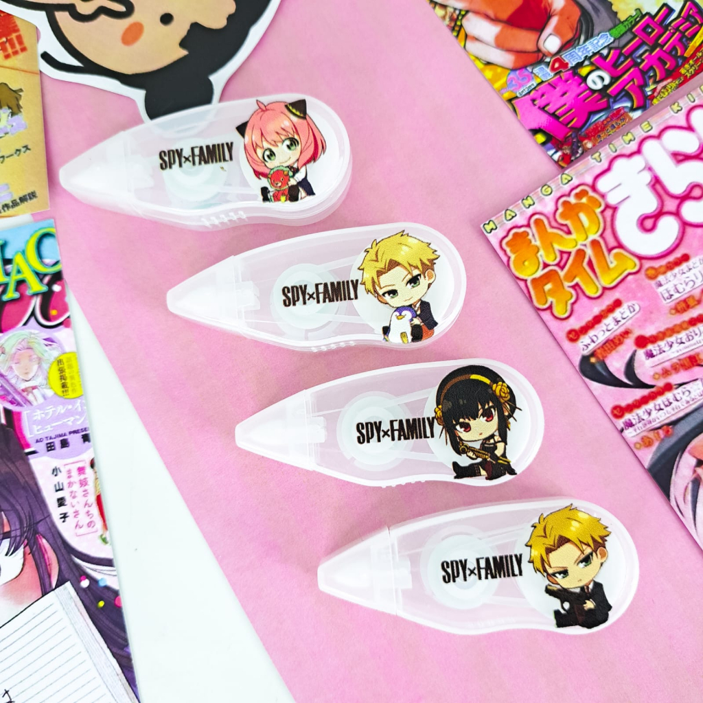 

Correct Tape Spy X Family Tipe X Penghapus Tinta Anime Anya Forgers Loid