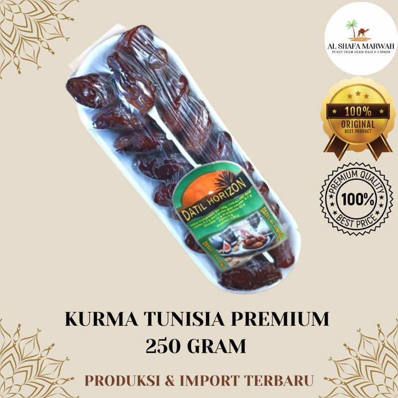 

Kurma Tunisia Madu Premium 250 Gram | Kurma Perahu 250 Gram | Kurma Deglet Nour