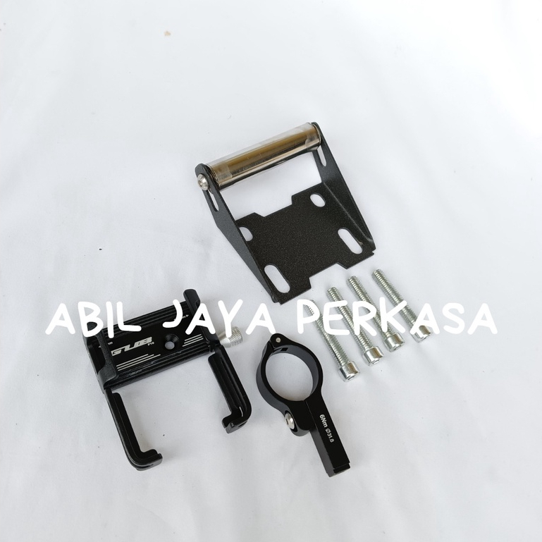 PAKET BREKET BRACKET HOLDER ADV 150 160 DAN HOLDER HP GUB HITAM [AJP]